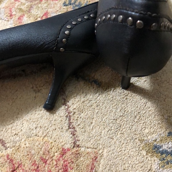 Carlos Borello Sonic Women's black leather heeled Shoe Size 10 NWOT - Picture 10 of 10